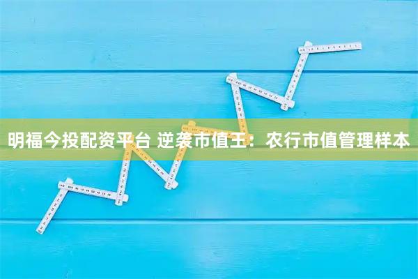 明福今投配资平台 逆袭市值王：农行市值管理样本