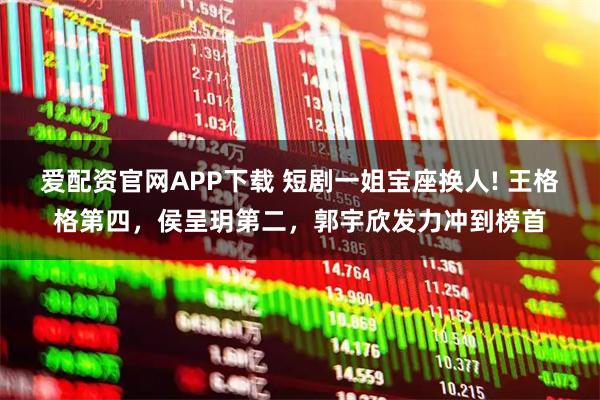 爱配资官网APP下载 短剧一姐宝座换人! 王格格第四，侯呈玥第二，郭宇欣发力冲到榜首